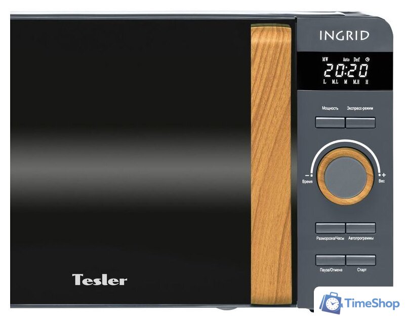 Микроволновая печь Tesler Ingrid ME-2044 (серый) - Изображение №3 — Интернет-магазин Time-Shop