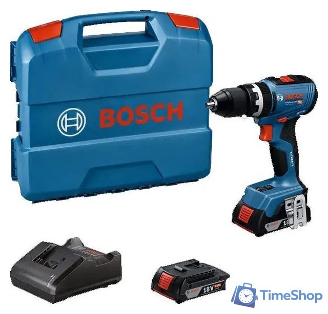Ударная дрель-шуруповерт Bosch GSB 18V-65 Professional 06019N3100 (с 2-мя АКБ, кейс) - Изображение №1 — Интернет-магазин Time-Shop