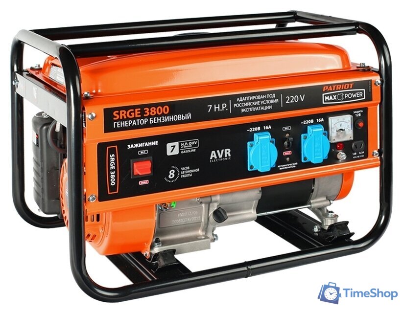 Бензиновый генератор Patriot Max Power SRGE 3800 - Изображение №1 — Интернет-магазин Time-Shop