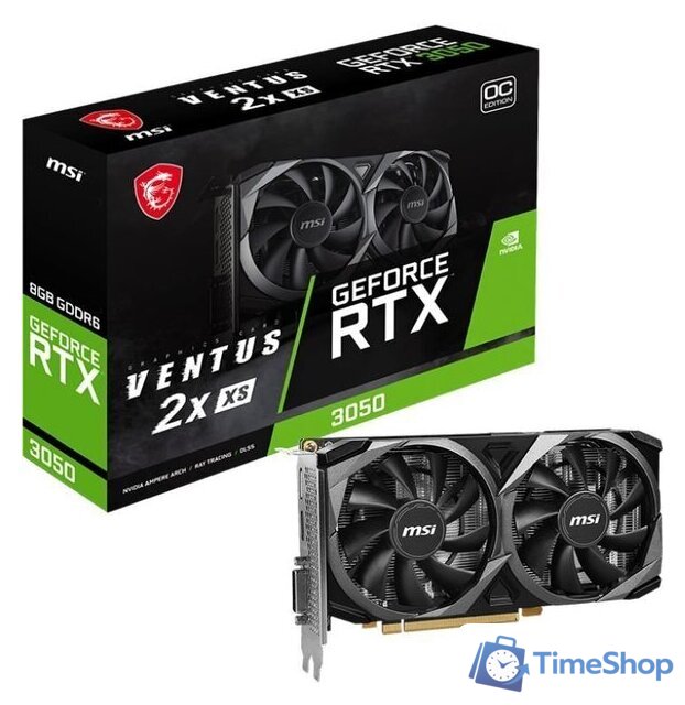 Видеокарта MSI GeForce RTX 3050 Ventus 2X XS 8G OC - Изображение №5 — Интернет-магазин Time-Shop