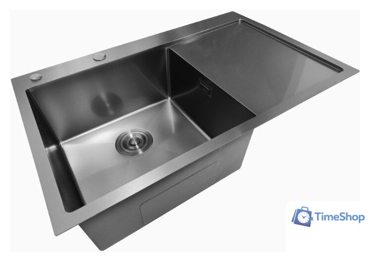 Кухонная мойка Stellar Decor S7850NB-L-D (нано черный) - Изображение №9 — Интернет-магазин Time-Shop