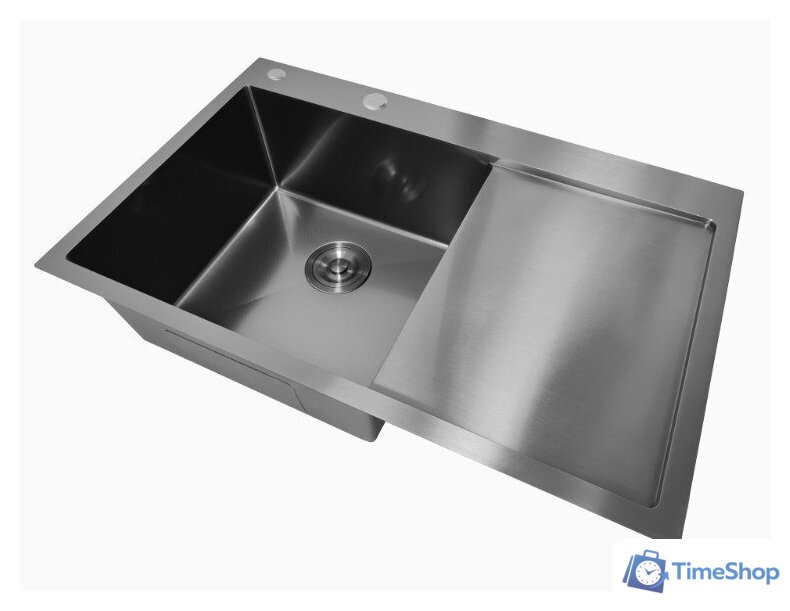 Кухонная мойка Stellar Decor S7850NB-L-D (нано черный) - Изображение №6 — Интернет-магазин Time-Shop