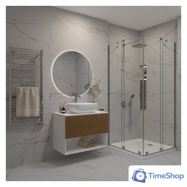  ЗОВ Тумба под умывальник Кито-2 2K80LW0MRMC-LDSPW (белый/тростник) - Изображение №7 — Интернет-магазин Time-Shop