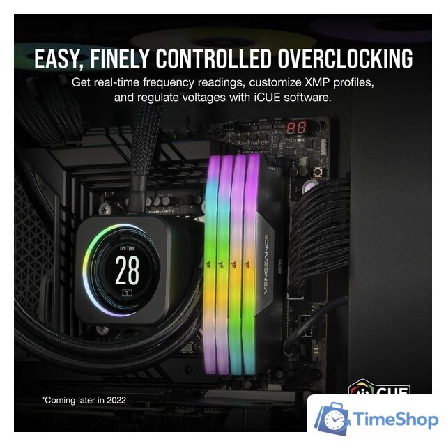 Оперативная память Corsair Vengeance RGB 2x32ГБ DDR5 6000 МГц CMH64GX5M2B6000Z40 - Изображение №2 — Интернет-магазин Time-Shop