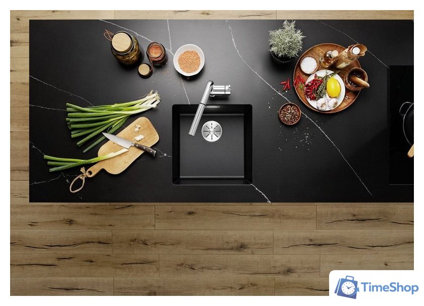 Кухонная мойка Blanco Subline 400-U Coloured Components 527788 (мягкий белый) - Изображение №3 — Интернет-магазин Time-Shop