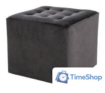 Пуфик Signal LORI VELVET Bluvel19 черный - Изображение №1 — Интернет-магазин Time-Shop