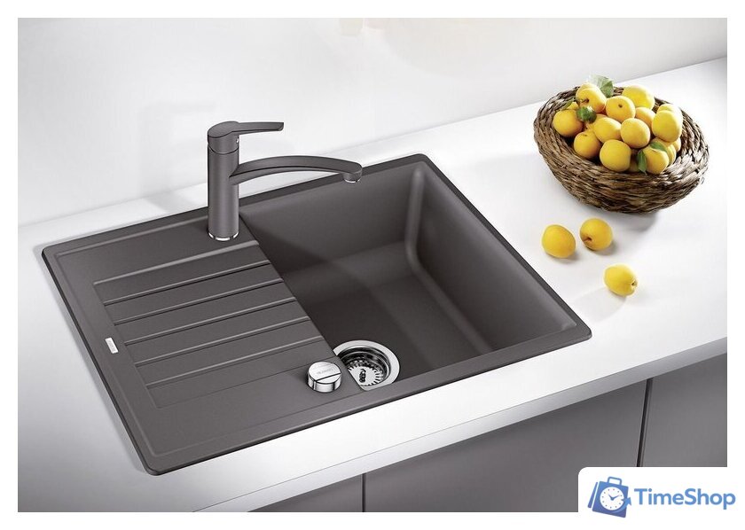 Кухонная мойка Blanco Zia 45 S Compact 526008 (черный, клапан-автомат) - Изображение №2 — Интернет-магазин Time-Shop