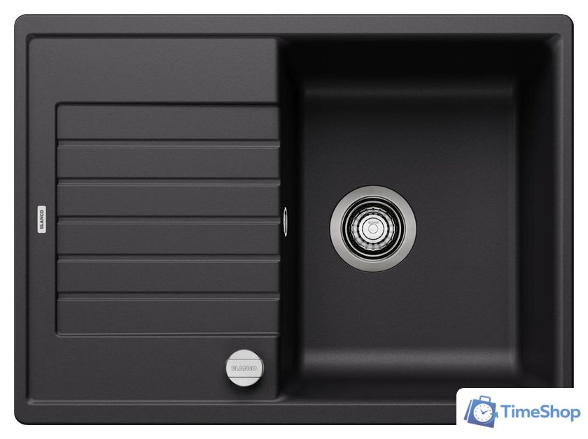 Кухонная мойка Blanco Zia 45 S Compact 526008 (черный, клапан-автомат) - Изображение №1 — Интернет-магазин Time-Shop