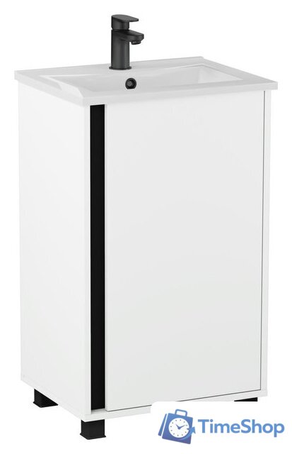  Lauter Тумба под умывальник Nika 49 (белый/черный) - Изображение №4 — Интернет-магазин Time-Shop