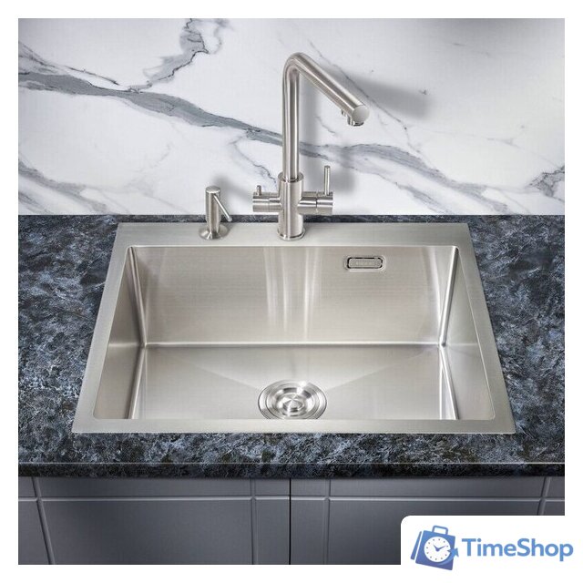 Кухонная мойка Milacio Denia 59 Steel MC.77490 (нержавеющая сталь) - Изображение №3 — Интернет-магазин Time-Shop