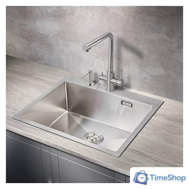 Кухонная мойка Milacio Denia 59 Steel MC.77490 (нержавеющая сталь) - Изображение №2 — Интернет-магазин Time-Shop
