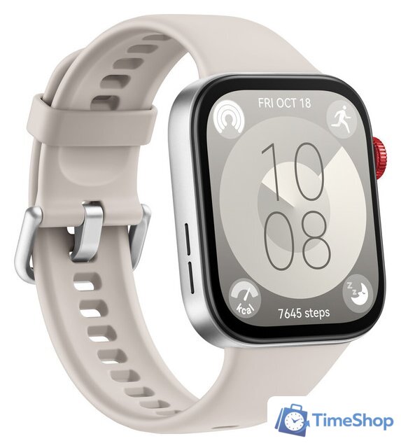 Умные часы Huawei Watch Fit 3 (белый, международная версия) - Изображение №2 — Интернет-магазин Time-Shop