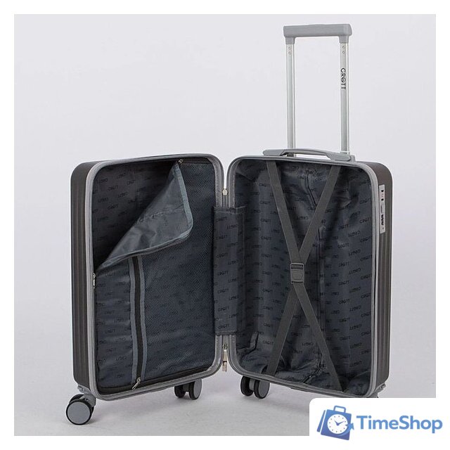 Чемодан-спиннер Grott 340-614/5-20 (серый) - Изображение №5 — Интернет-магазин Time-Shop