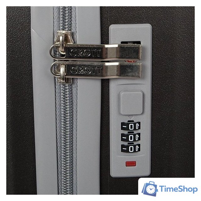 Чемодан-спиннер Grott 340-614/5-20 (серый) - Изображение №8 — Интернет-магазин Time-Shop