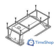 Каркас Santek Фиджи 160x75 (1WH501602) - Изображение №1 — Интернет-магазин Time-Shop
