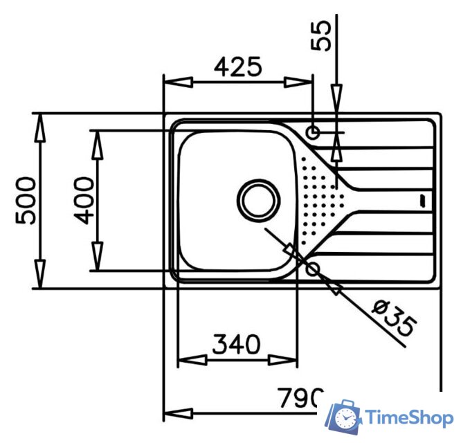 Кухонная мойка TEKA Universe 45 T-XP 1B 1D POLISHED - Изображение №2 — Интернет-магазин Time-Shop