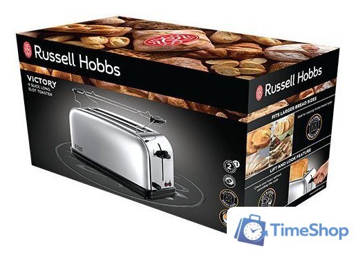 Тостер Russell Hobbs Victory 4 Slice Long Slot 23520-56 - Изображение №2 — Интернет-магазин Time-Shop