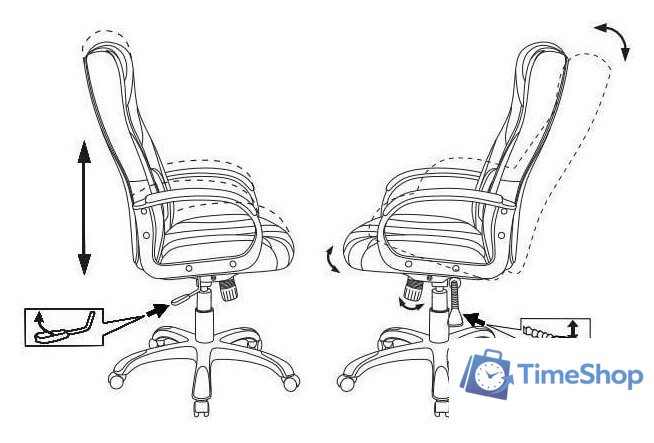 Игровое (геймерское) кресло Zombie 9 (черный/красный) - Изображение №10 — Интернет-магазин Time-Shop