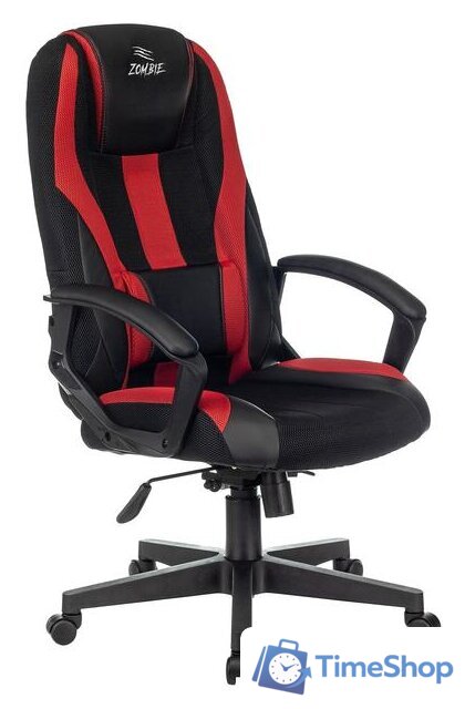 Игровое (геймерское) кресло Zombie 9 (черный/красный) - Изображение №1 — Интернет-магазин Time-Shop