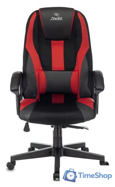 Игровое (геймерское) кресло Zombie 9 (черный/красный) - Изображение №2 — Интернет-магазин Time-Shop