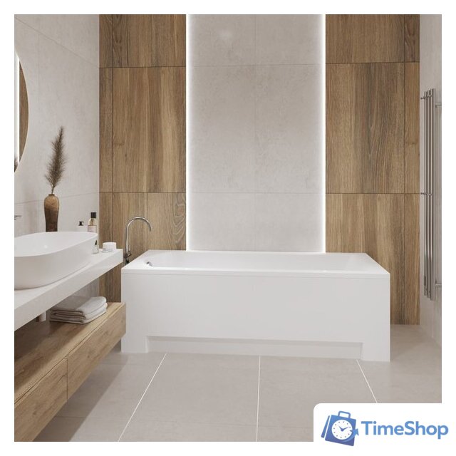 Ванна Lauter Amelia 140х70 21204040 (с ножками и лицевым экраном) - Изображение №10 — Интернет-магазин Time-Shop