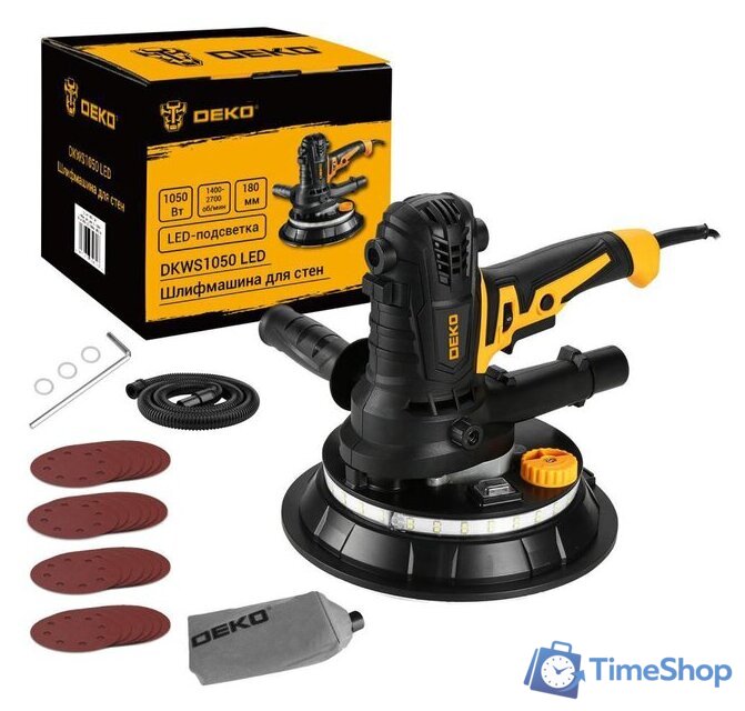 Эксцентриковая шлифмашина Deko DKWS1050 LED 083-1036 - Изображение №1 — Интернет-магазин Time-Shop