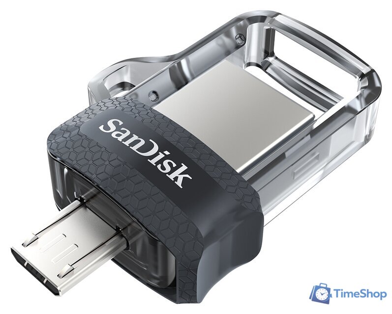 USB Flash SanDisk Ultra Dual M3.0 64GB [SDDD3-064G-G46] - Изображение №3 — Интернет-магазин Time-Shop
