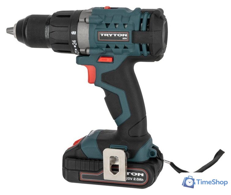 Дрель-шуруповерт Tryton TCV20L2 (с 2-мя АКБ, кейс) - Изображение №2 — Интернет-магазин Time-Shop