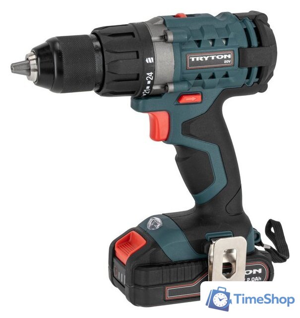 Дрель-шуруповерт Tryton TCV20L2 (с 2-мя АКБ, кейс) - Изображение №8 — Интернет-магазин Time-Shop