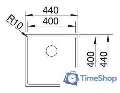 Кухонная мойка Blanco Claron 400-IF - Изображение №2 — Интернет-магазин Time-Shop
