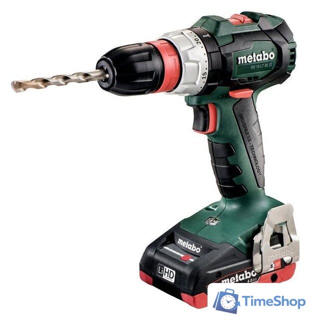 Дрель-шуруповерт Metabo BS 18 LT BL Q 602334800 (с 2-мя АКБ, кейс) - Изображение №2 — Интернет-магазин Time-Shop