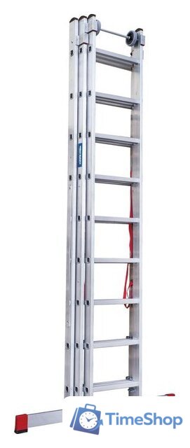 Лестница-стремянка Новая высота NV 523 трёхсекционная индустриальная 3x9 ступеней - Изображение №5 — Интернет-магазин Time-Shop
