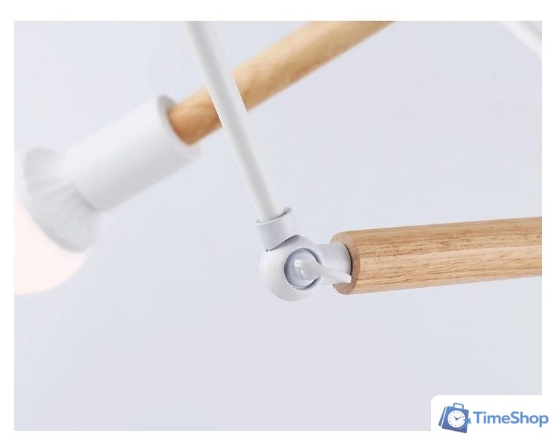 Подвесная люстра Ambrella light Traditional TR80485/6 WH/LW (белый/светлое дерево) - Изображение №4 — Интернет-магазин Time-Shop