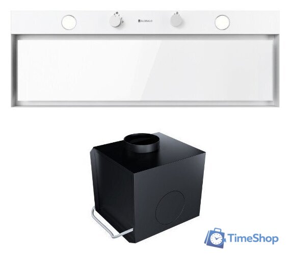 Кухонная вытяжка Globalo Fluxime 90.1 + Turbina TW 2.1 (белый) - Изображение №1 — Интернет-магазин Time-Shop