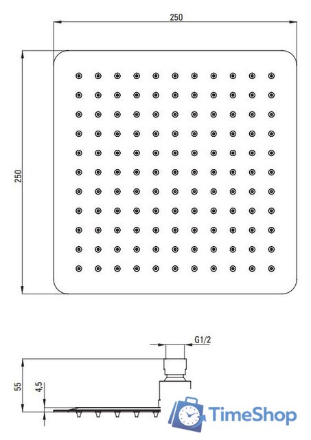 Душевая система  Deante Blur Titanium NQL D9YK - Изображение №11 — Интернет-магазин Time-Shop