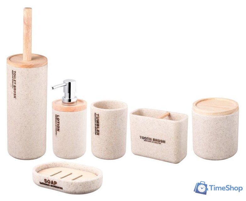 Ершик для унитаза Bisk Dakar 07571 (бежевый) - Изображение №2 — Интернет-магазин Time-Shop