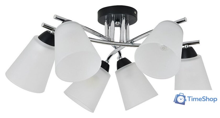 Подвесная люстра Escada 2132/6P (черный/хром) - Изображение №2 — Интернет-магазин Time-Shop