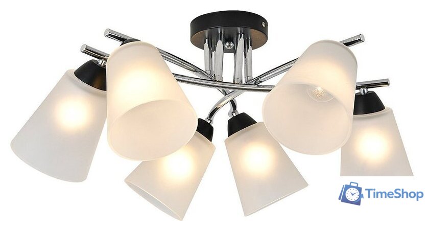 Подвесная люстра Escada 2132/6P (черный/хром) - Изображение №1 — Интернет-магазин Time-Shop