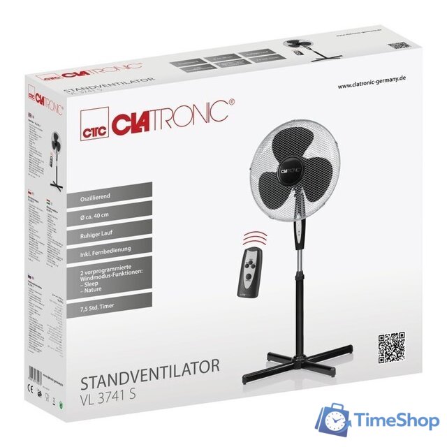 Вентилятор Clatronic VL 3741 S - Изображение №6 — Интернет-магазин Time-Shop