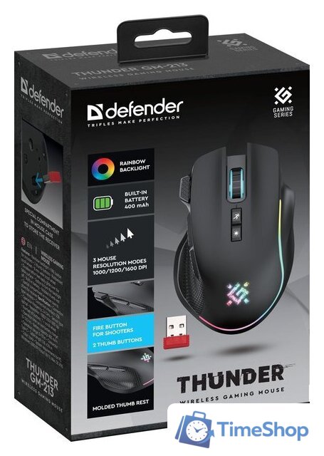 Игровая мышь Defender Thunder GM-213 - Изображение №5 — Интернет-магазин Time-Shop