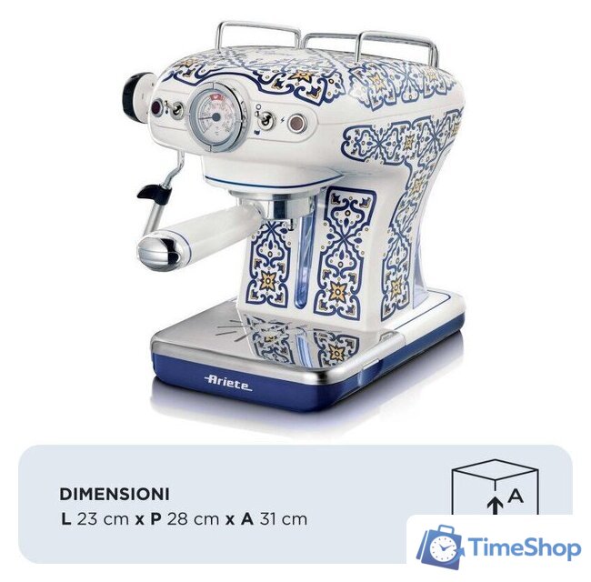 Рожковая кофеварка Ariete Capri 1389/1C - Изображение №6 — Интернет-магазин Time-Shop