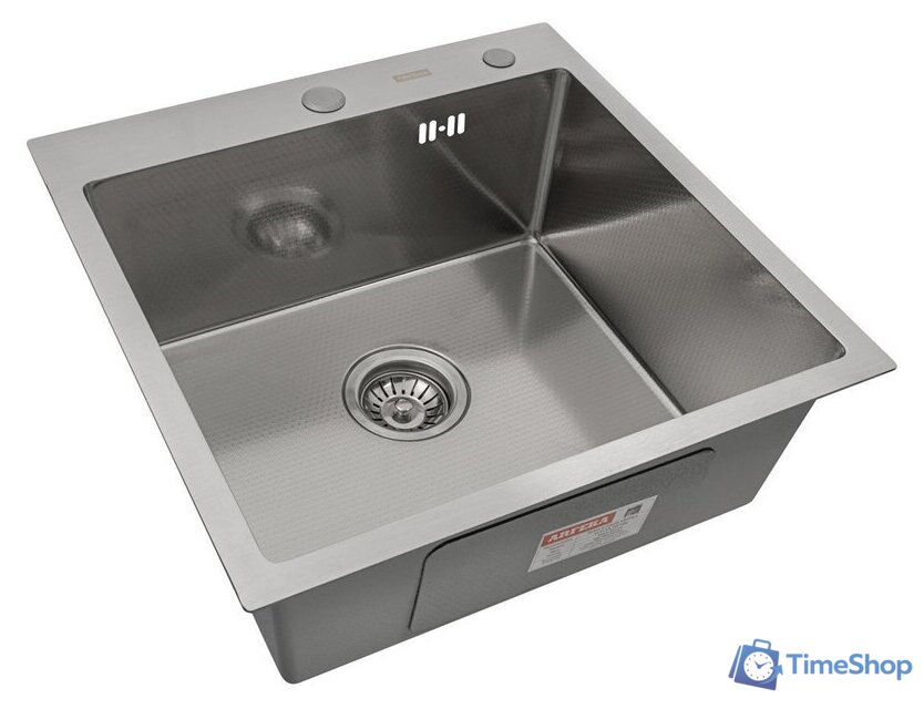 Кухонная мойка ARFEKA Eco AR 500*500 Satin Decor - Изображение №1 — Интернет-магазин Time-Shop