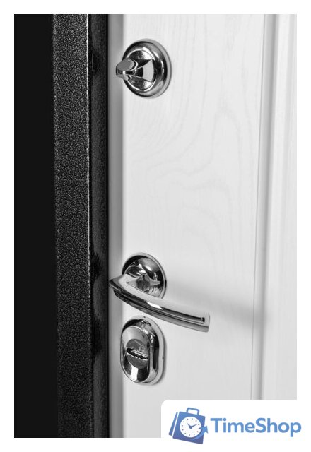 Металлическая дверь Guard Термо MG109 86x205 левая (черное серебро/белый ясень) - Изображение №4 — Интернет-магазин Time-Shop