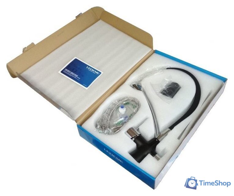 Смеситель Ledeme L4855B-2 (черный/черный) - Изображение №5 — Интернет-магазин Time-Shop