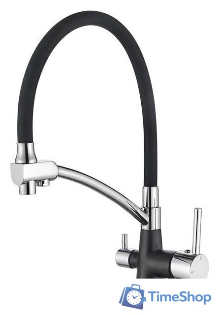 Смеситель Ledeme L4855B-2 (черный/черный) - Изображение №1 — Интернет-магазин Time-Shop