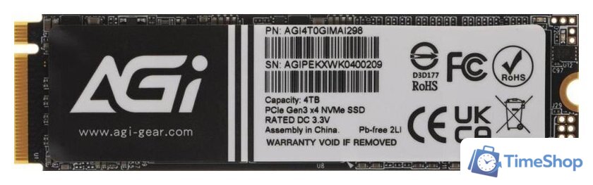SSD AGI AI298 2TB AGI4T0GIMAI298 - Изображение №1 — Интернет-магазин Time-Shop