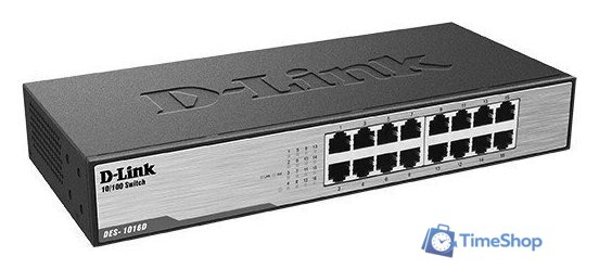 Неуправляемый коммутатор D-Link DES-1016D/I1A - Изображение №2 — Интернет-магазин Time-Shop