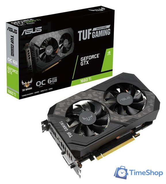 Видеокарта ASUS TUF Gaming GeForce GTX 1660 Ti Evo OC Edition 6GB GDDR6 - Изображение №10 — Интернет-магазин Time-Shop