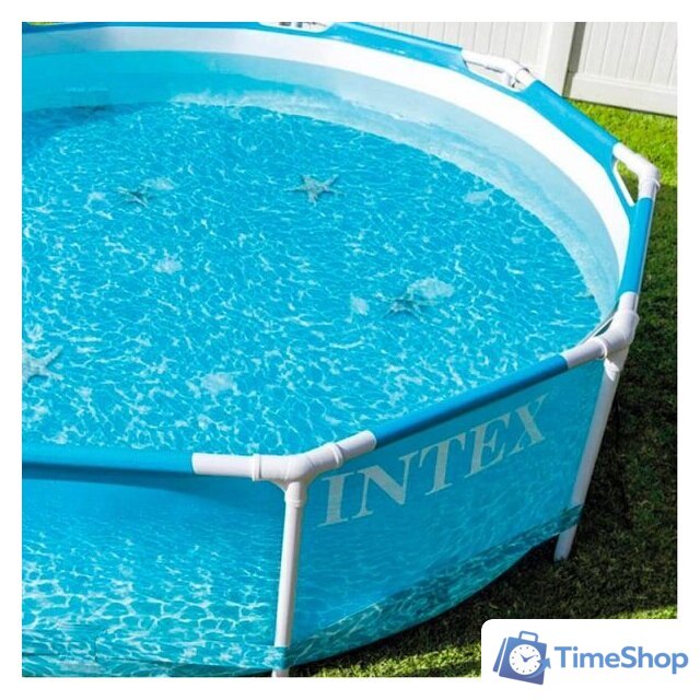 Каркасный бассейн Intex Metal Frame Beachside 28208 (305х76) - Изображение №3 — Интернет-магазин Time-Shop