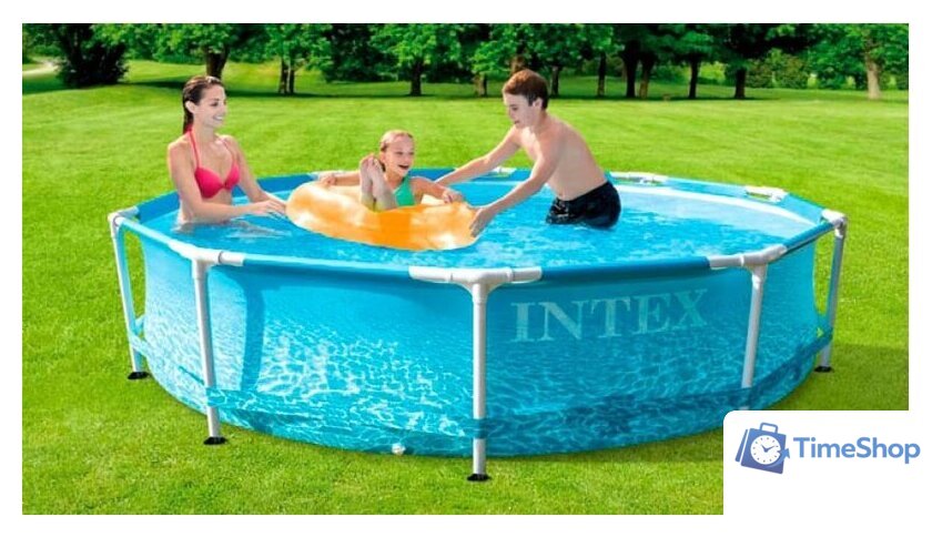 Каркасный бассейн Intex Metal Frame Beachside 28208 (305х76) - Изображение №2 — Интернет-магазин Time-Shop
